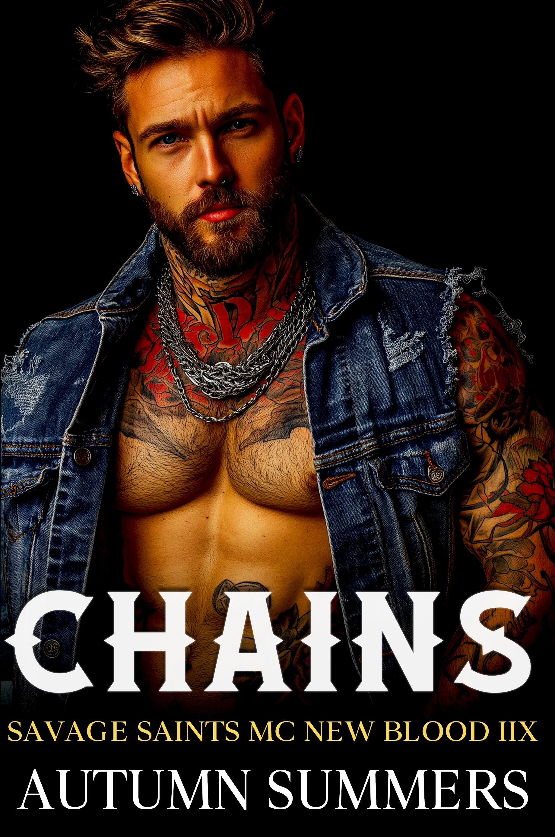 Chains (Savage Saints MC Book 8):  An Older MC Outlaw and Younger Curvy Girl Motorcycle Romance Series